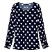 ZANZEA Women's Cold Shoulder 3/4 Sleeve O Neck Backless Tops Blouse T Shirt