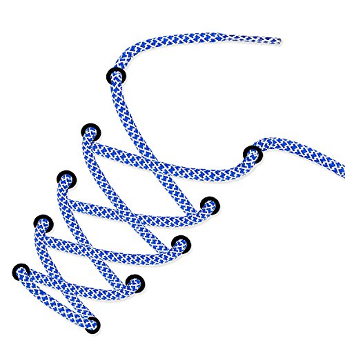 Aupek Athletic Shoelaces 45 inch [1 pair] Reflective Sport Shoe Laces Dark Blue, Durable Thick and Round Shoelaces Fit for Kids Sneakers Boots Basketball Shoes