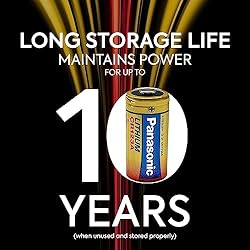 Panasonic Lithium CR-123A 3V Batteries for