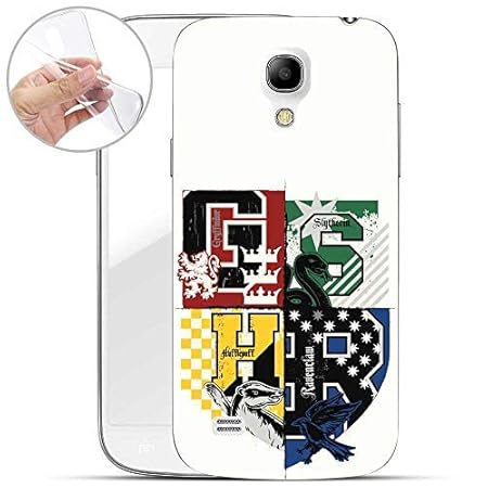 Finoo | Handyhülle kompatibel für Samsung Galaxy S4 Mini Weiche Flexible lizensiertes Harry Potter Cover | Transparentes TPU 