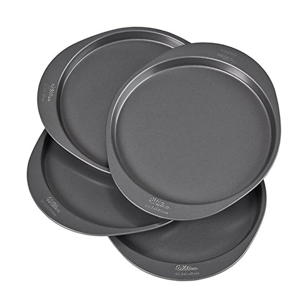 Wilton Easy Layers 4Piece Layer Cake Pans Set, 8inch, Steel The