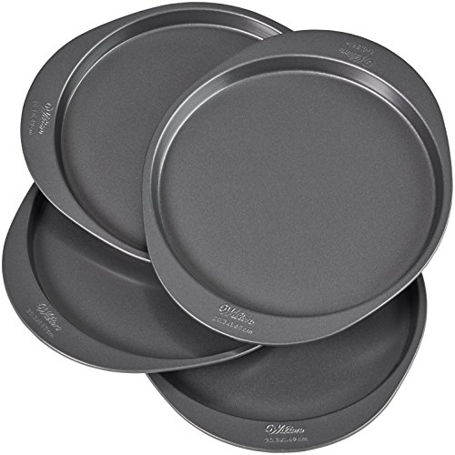 Wilton Easy Layers 4Piece Layer Cake Pans Set, 8inch, Steel The