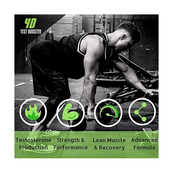 4D Test Booster - Testosterone Booster by Freak Athletics - 120 Capsules - Test Booster for Men Made in The UK -