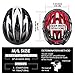 VICTGOAL Bike Helmet for Men Women with Safety Led Back Light Detachable Magnetic Goggles Visor Mountain & Road Bicycle Helmets Adjustable Adult Cycling Helmets (New Black)