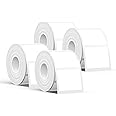 SUPVAN T50M Series Label Maker Tape, 4 Rolls 1.57'' × 1.18'' (40mm × 30mm) 250 Labels/Roll Genuine Laminated Thermal Label Tape, Waterproof Oilproof Highly Adhesive Auto Detect Labels, Black on White