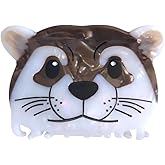 Novelty Bank Beaver Hair Clip,Acetate Claw Clips,Cute Hair Clips for Women,Otter Claw Clip