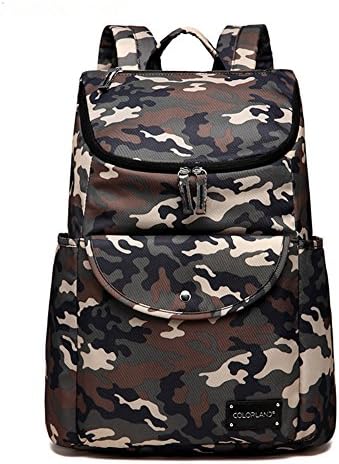 All in One Multifunction Backpack Diaper Bag Waterproof Mummy Bag Large Capacity Baby Nappy Bag for Mom &amp; Dad Fit Stroller - with Changing Pad - 11 Pockets, Camo