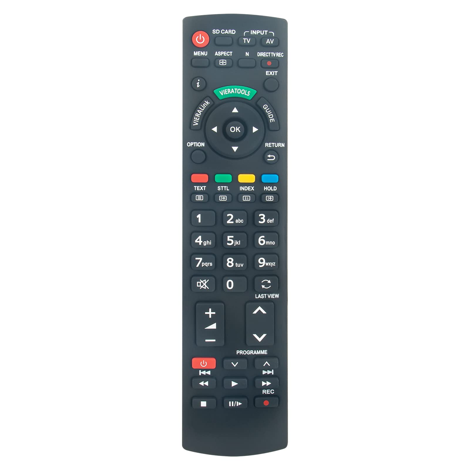 ROLLGAN N2QAYB000487 Replace Remote Compatible with Panasonic TV Remote Control N2QAYB000352 N2QAYB000753 N2QAYB000752 N2QAYB000572 EUR7628030 EUR7628010