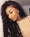 Eayon Human Hair Lace Front Wigs-Loose Curly Glueless 130% Density Brazilian Virgin Remy Wig with Baby Hair For African Americans Women 18 inch Natural Color