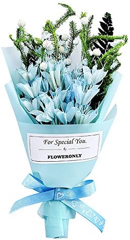 keebgyy Dried Flower Bouquet, Creative Ins Korean Mini Flower Bouquet Artificial Plant with Gift Packing, for Floral Arrangements Girl Gifts Home Decor