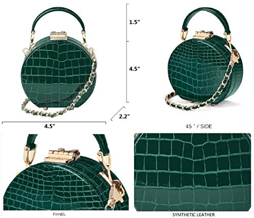 leather circle purse