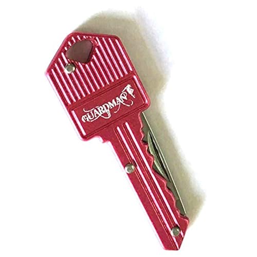 Guardman Pink Key Knife, Keychain Key Shaped Folding Pocket Knife, Self Defense Key chain Valentines Gifts for Women Tools & Home Improvement, Power & Hand Tools, Hand Tools, Knives, Pocket Knives & Folding Knives