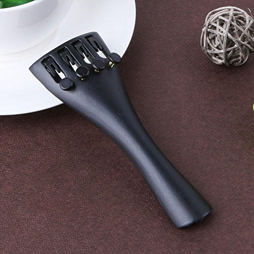 Domybest Aluminum Alloy Violin Tailpiece Drawplates with Tailgut Tuning for 3/4 4/4
