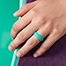 ThunderFit Women’s Silicone Engagement Rings, 5.5mm Wide, 2mm Thick, Wedding Rubber Bands, Variety Multipack 1-12