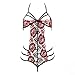Lisli® Women's Lingerie Lace Strap Mini Chemise Dress Teddy Underwear