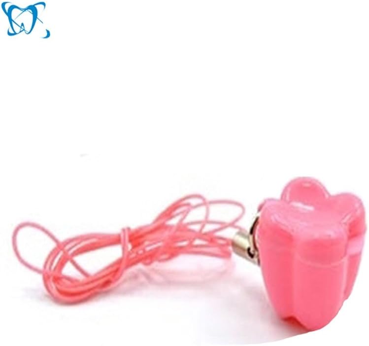 Teeth Storage Box, Lovely Baby Milk Tooth Organizer with Necklace Case Gift for Kids-Pink(10 Pieces)
