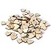 Pixnor Wood Hearts, Unfinished Wood Heart Cutout Heart Slices for Wedding DIY Crafts, Pack of 100, 20mm
