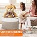 COSYLAND XXLarge 19.7“X 19.7“X 13“ Storage Basket Woven Cotton Rope Organizer Baby Laundry Baskets for Blanket Toys Towels Nursery Hamper Bin with Handle