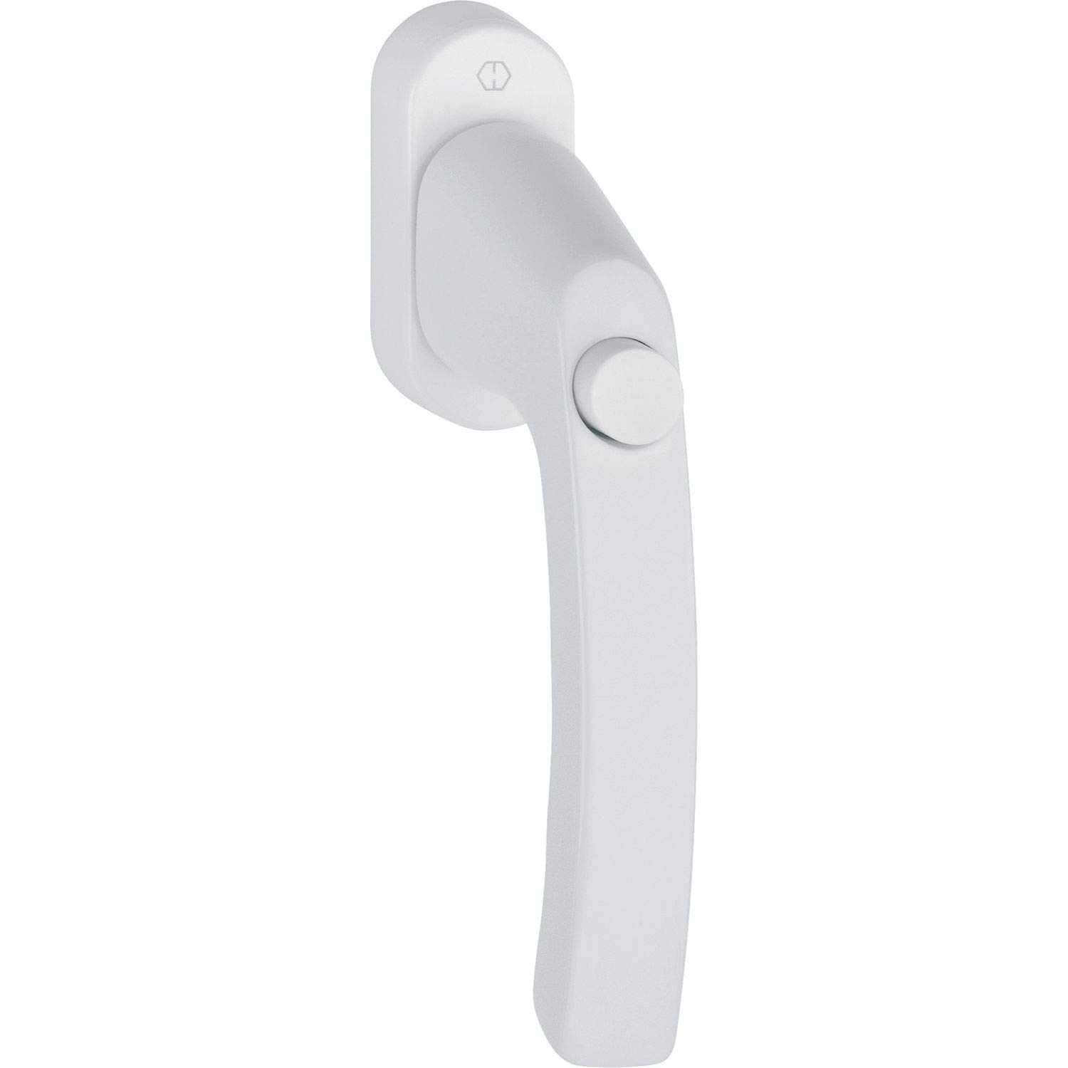 Hoppe 11716812 Window Handle with Push Button VK 7 x 32 White