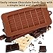 IHUIXINHE Silicone Break-Apart Chocolate, 3PCS Food Grade Non-Stick Protein and Energy Bar Mold (Chocolate Bar Mold)