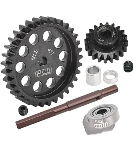 Amazon.com: 40Cr Carbon Steel M1.5 Spur Gear 35T + Motor Gear 18T