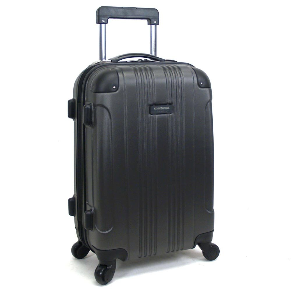 Photo 1 of ***DENTED***Kenneth Cole REACTION Out of Bounds Lightweight Hardshell 4-Wheel Spinner Luggage, Charcoal, 20-Inch Carry On