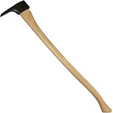 COUNCIL TOOL 1.5 lb Pickaroon, 36" Curved Handle, Made in USA | Multi-Purpose Wood Handling Tool, Sharp 3-Sided Pick with Under-Cutter, Integrated Poll For Wedges - SU150PKR36C