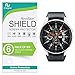 (6-Pack) Screen Protector for Samsung Galaxy Watch 46mm, Gear S3 Frontier, Classic Screen Protector [Flexible Clear Film] Case Friendly Accessories