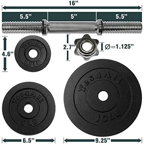 Yes4All Adjustable Dumbbells 200 lb Dumbbell Weights (Pair) Pricepulse