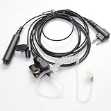 3 Wire Pro Covert Acoustic Tube Earpiece Headset Mic for Motorola Radio 2pin cls1110 cls1410 cls1413 cls1450 cls1450c etc