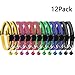 12 Pcs Reflective Nylon Breakaway Cat Collars Bell Adjustable Small Pet Dog Puppies