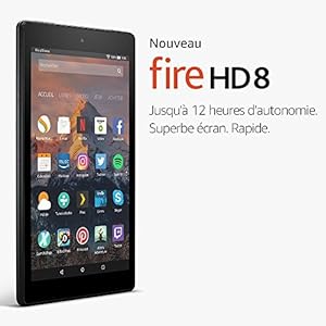 Nouvelle tablette Fire HD 8, écran HD 8" (20,3 cm), 16 Go (Noir) - avec offres spéciales