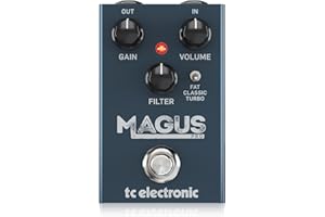 TC Electronic MAGUS PRO Classic High Gain Distortion Pedal with Fat Mids, Treble Filter Control and 3 Clipping Modes