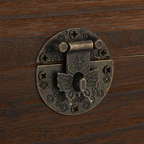 Lucoo Coin Bank ,Wooden Piggy Bank Safe Money Box Savings with Lock Wood Carving Handmade