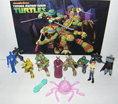 Teenage Mutant Ninja Turtles Figure Set Deluxe 12 Toy Kit Featuring the 4 Turtles Splinter, Shredder, April, The Kraang and More!