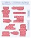 Stampers Anonymous Tim Holtz Cling Rubber Life Quotes Stamp Set, 7