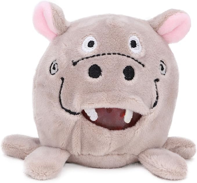 Toyland® 8cm Furry Animal Jelly Squeezers - Children's Novelty Toys - Hippo