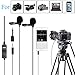 BOYA PC Microphone Dual-Head Lavalier for Smartphones Cameras, 157 Inches/4m Universal Mic with 1/8 Adapter for iPhone 11 X 8 7 Canon DSLR Camcorders Audio Recorder Podcast YouTube Video Livestream