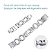 bayite Metal Bands Compatible with Fitbit Alta and Alta HR, Set with Rhinestone, Silver