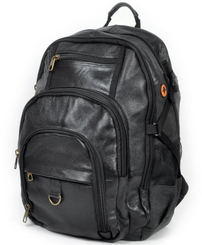 Black Vintage Haiku Leather Backpack