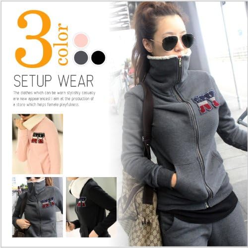 Amazon ダークグレー M L Xl モコモコボア上下セット 裏起毛 ルームウェア ジャージ スウェット 部屋着 楽ちん コンビニ 散歩 ゆるカジ セレブ ブロガー 休日 カジュアル系 フード付 パーカー レディース 長袖 ｌ ダークグレー トレーナー パーカー 通販