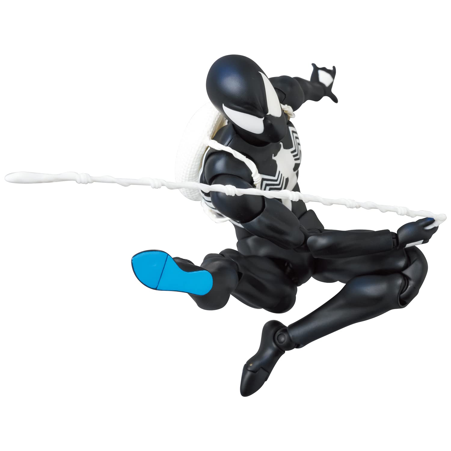 Photo 1 of MAFEX No.168 Spider-Man Black Costume Comic Ver. Total Height Approx. 6.1 inches (155 mm), Painted Action Figure