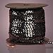 Black Holographic Faceted Sequins, 6mm X 80Yd