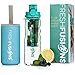 Fresh Fusions Fruit Infuser Water Bottle 25 oz - With Insulated Sleeve + Healthy Recipe Ebook - Includes 25 Infused Water Recipes (Teal)