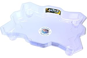 Aimoly Stadium Battle Arena for Beyblade Burst Battling Tops Game (Transparent)
