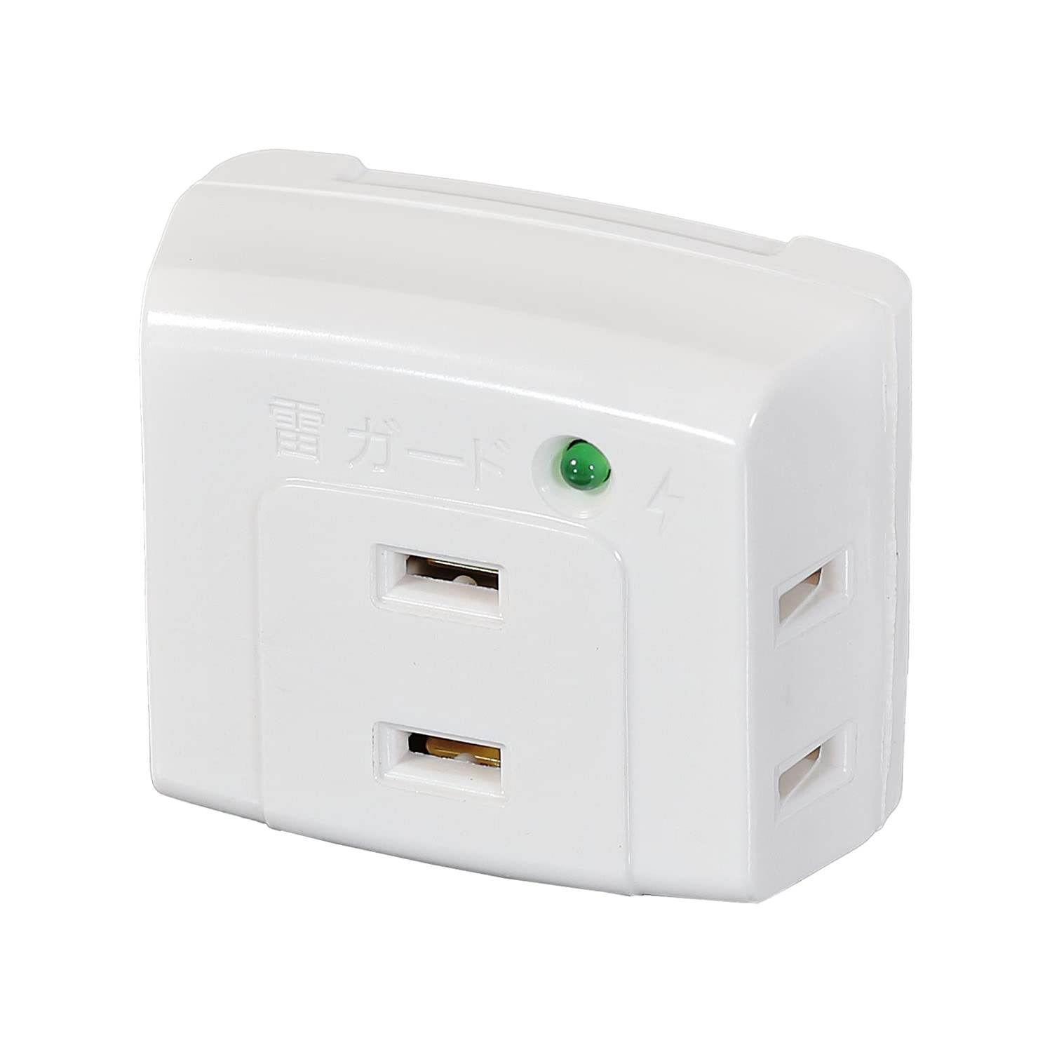 エルパ 耐雷サージ機能付トリプルタップ ホワイトの商品画像