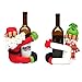 Homecube Christmas Ornament, 2pcs Cute Santa Claus & Snowman Doll Wine Bottle Hold Cover Party Christmas Table Decoration