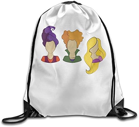 Hocus Pocus Heads Halloween 90's Movie Drawstring Gym Bag