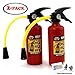 Splash Fun Fire Extinguisher Water Gun Squirter Pump for Kids Fire Fighter Toy with Aim Control Nozzle with 2 Gosutoys Stickers