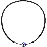 Luck Strings Evil Eye Black Cord Anklet Bracelet for Women Men Teen String Waterproof Adjustable Ankle Bracelets Minimalist Jewelry Unisex Beach